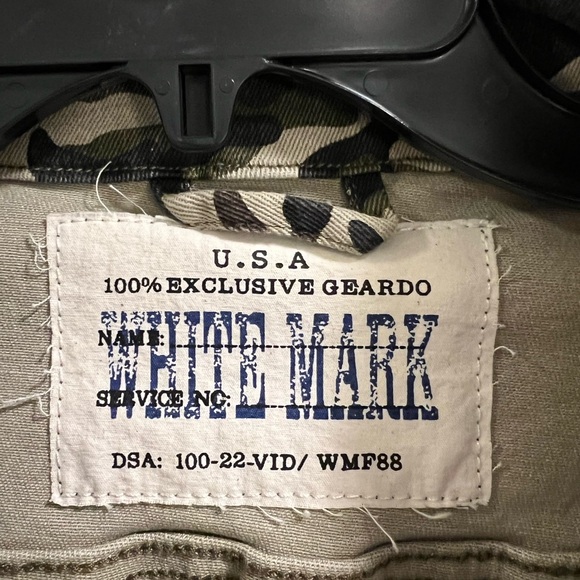 White Mark Camo Jean Jacket - Picture 3 of 6
